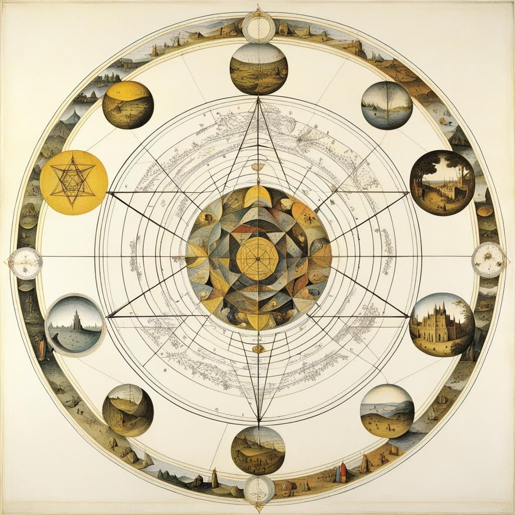 Geometry - it is equal in all directions 
Sacred geometry by Pieter Bruegel and Salvador Dali  by @Igor_Ch