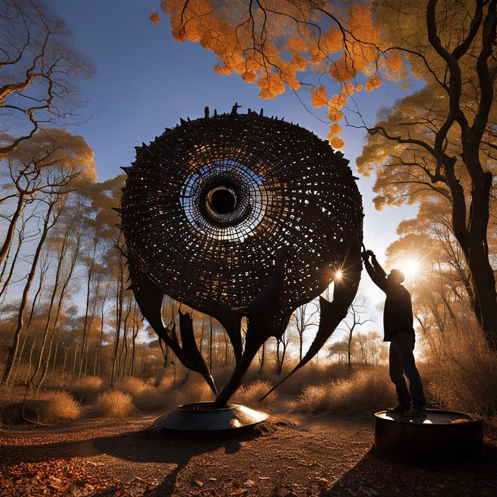 A Basket Wormhole Being Created In A Park!!!!