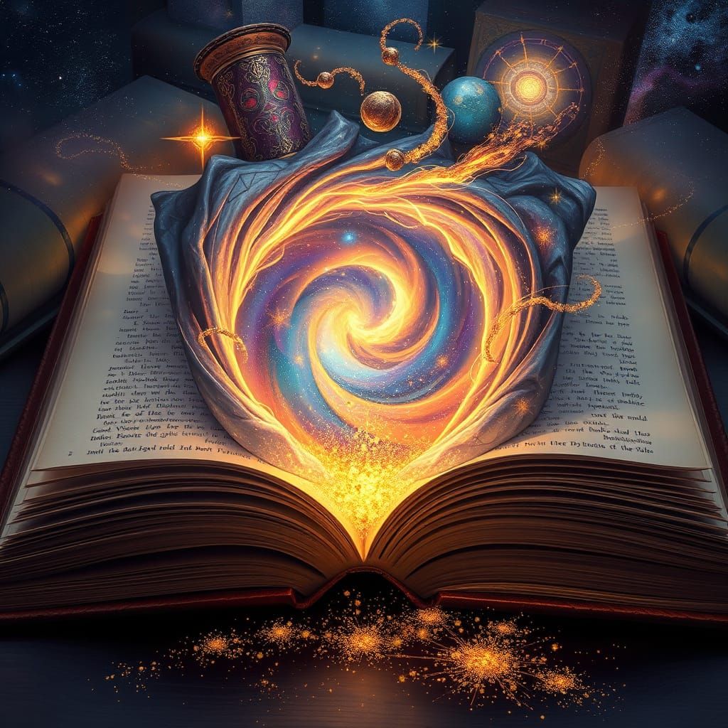 Books are portals  by @Ali