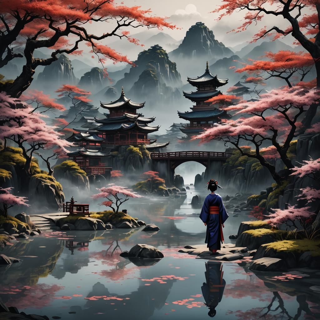 paysage asiatique