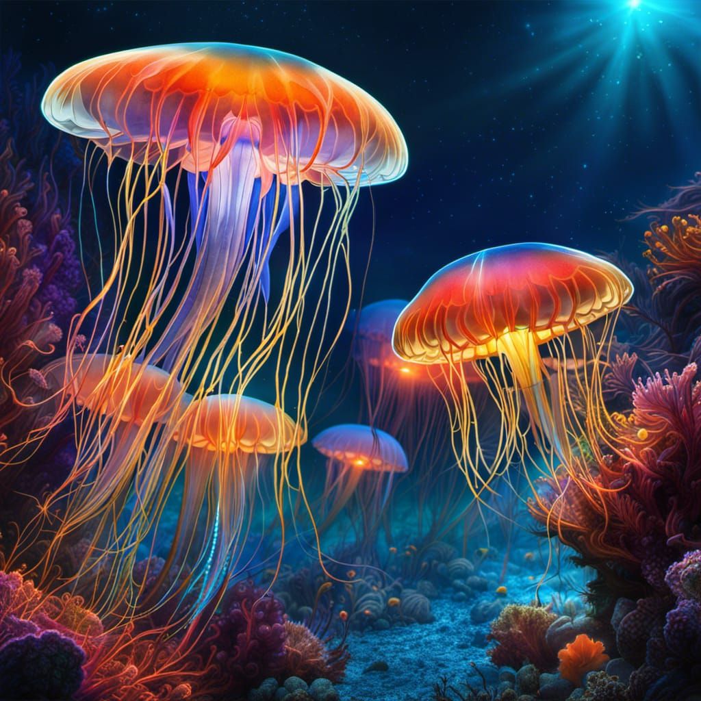 Jellyfish - Ai Generated Artwork - Nightcafe Creator