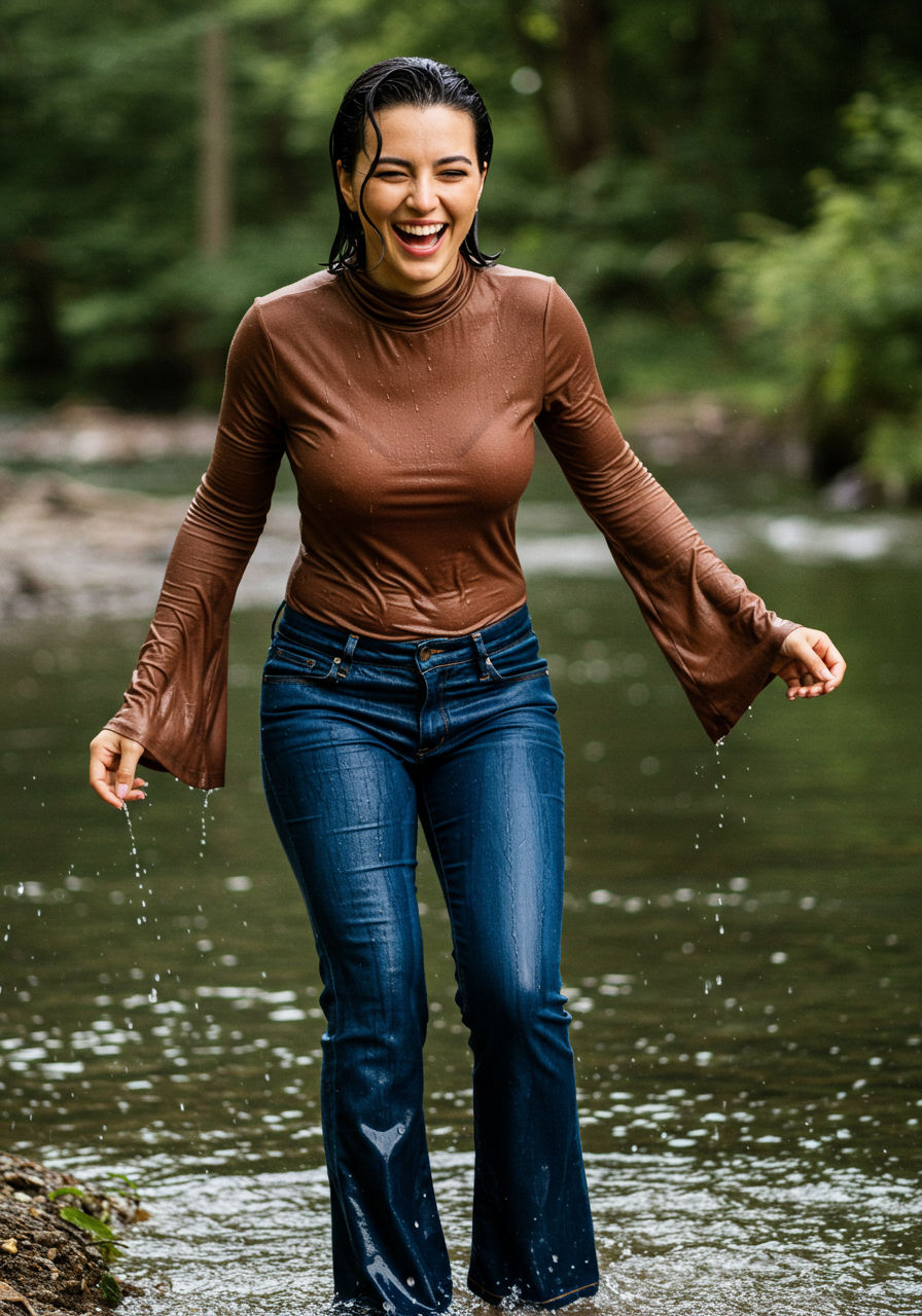 An unexpected swim in the woods (image collection)