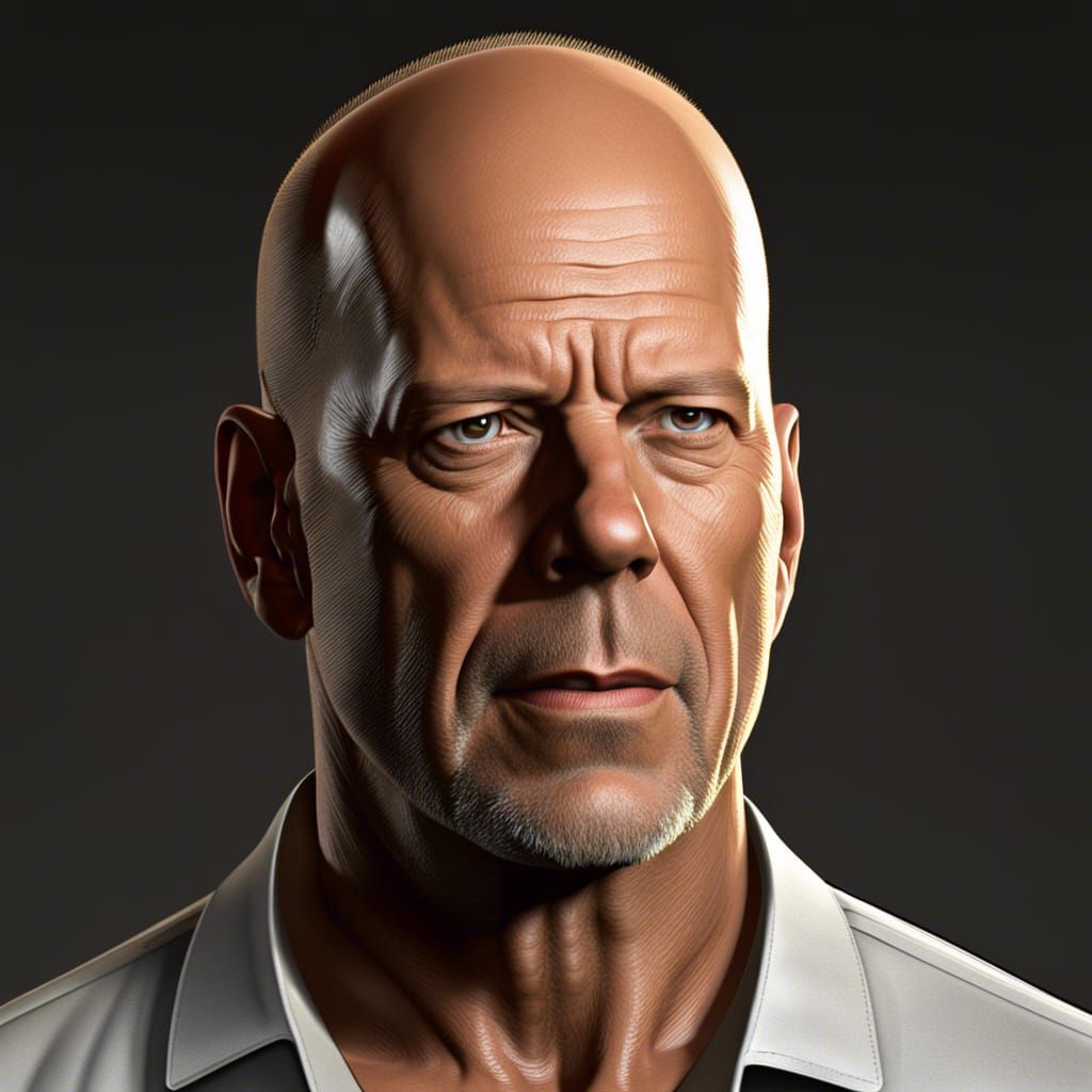 Bruce Willis - AI Generated Artwork - NightCafe Creator