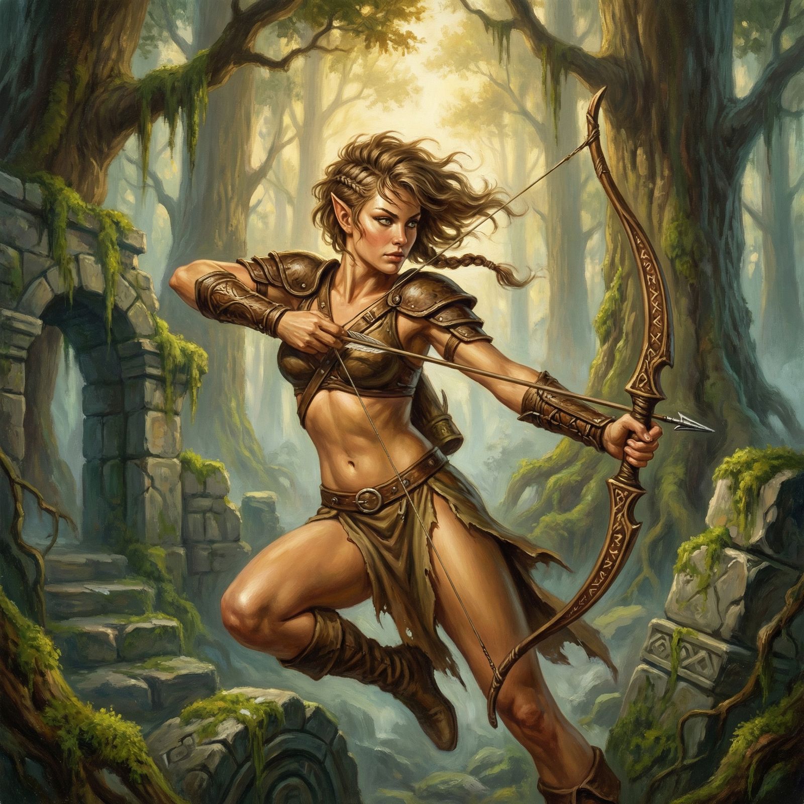 Heroic fantasy pin-up