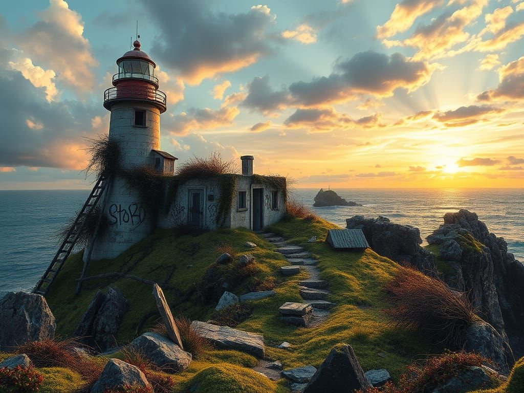 Abandoned lighthouse  by @AVA