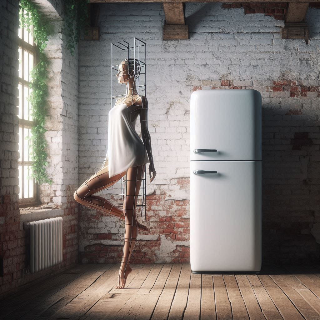 Fridge, Giacometti style