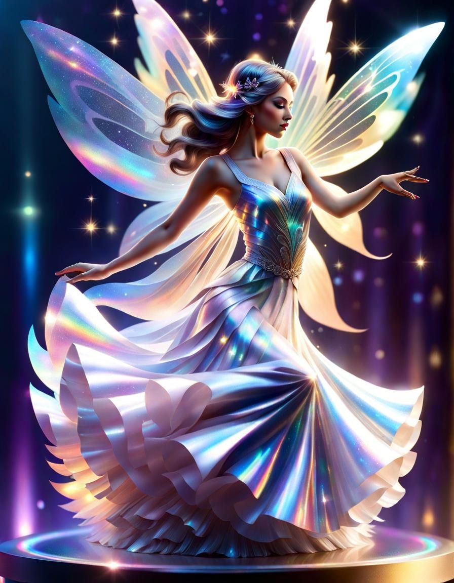 Holographic Fairy Dances in Shimmery World