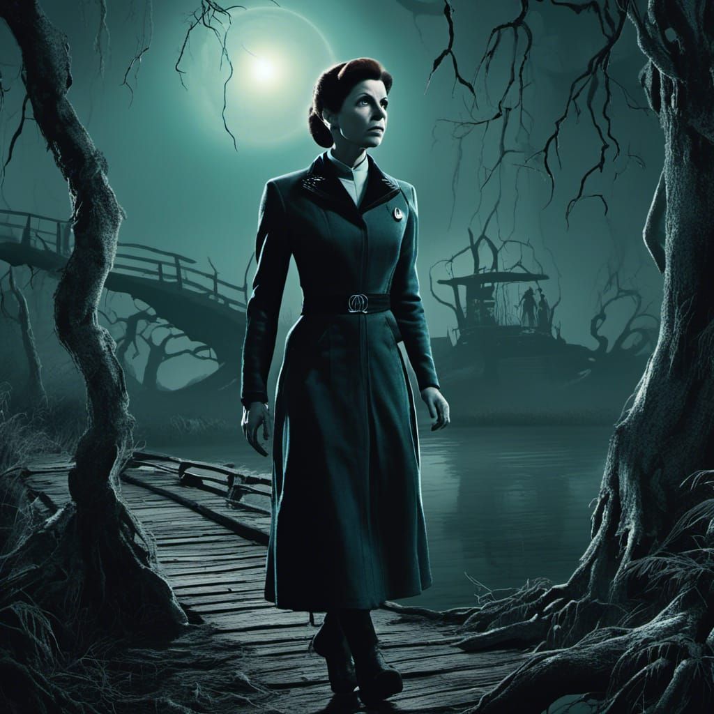 <lora:pulpc:1.0> Anna Kendrick, 1950s science fiction movie,...