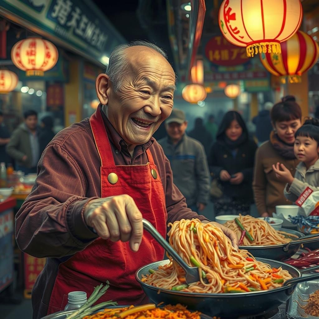 Jian, the Street Food Vendor  by @LeuGen