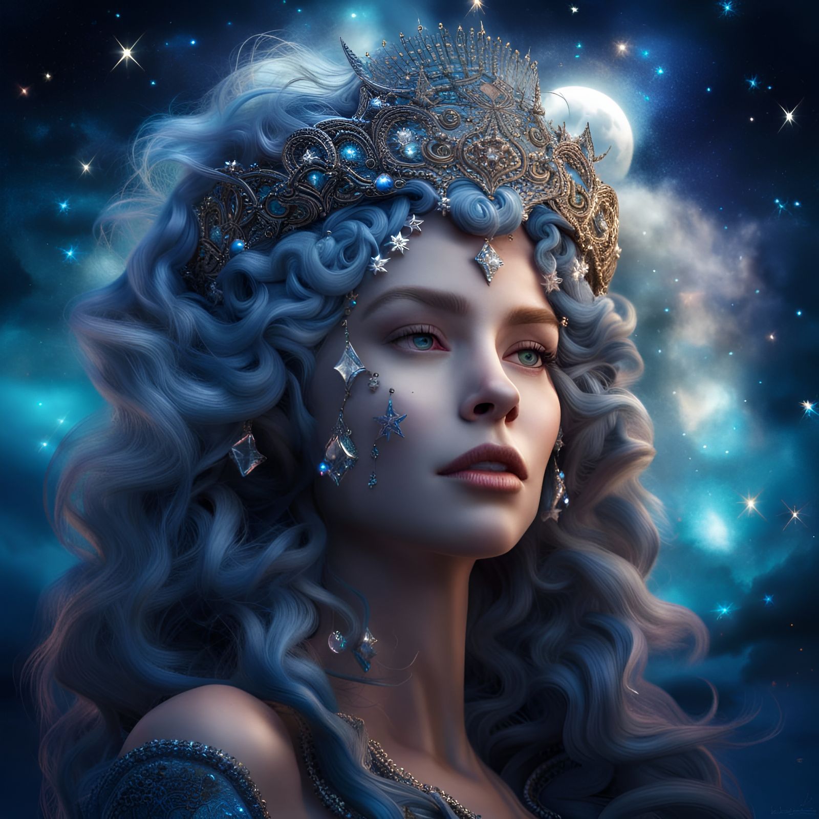 The Celestial Queen. - AI Generated Artwork - NightCafe Creator