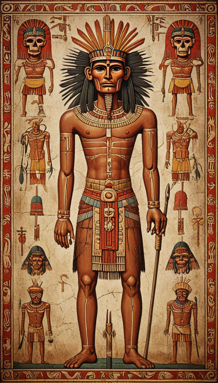 Incan Hunt Tapestry