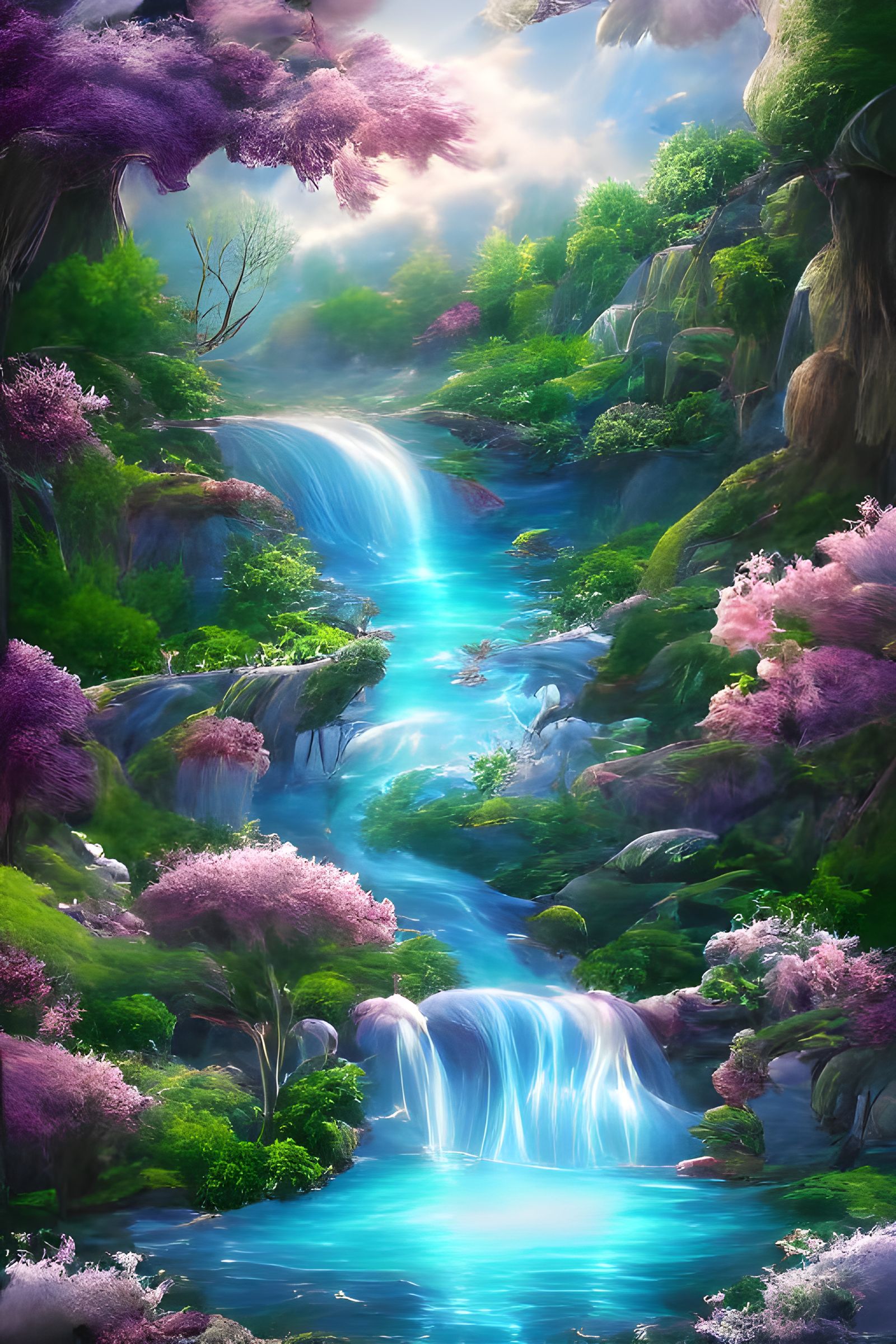 The Magical Healing Waters - AI Generated Artwork - NightCafe Creator