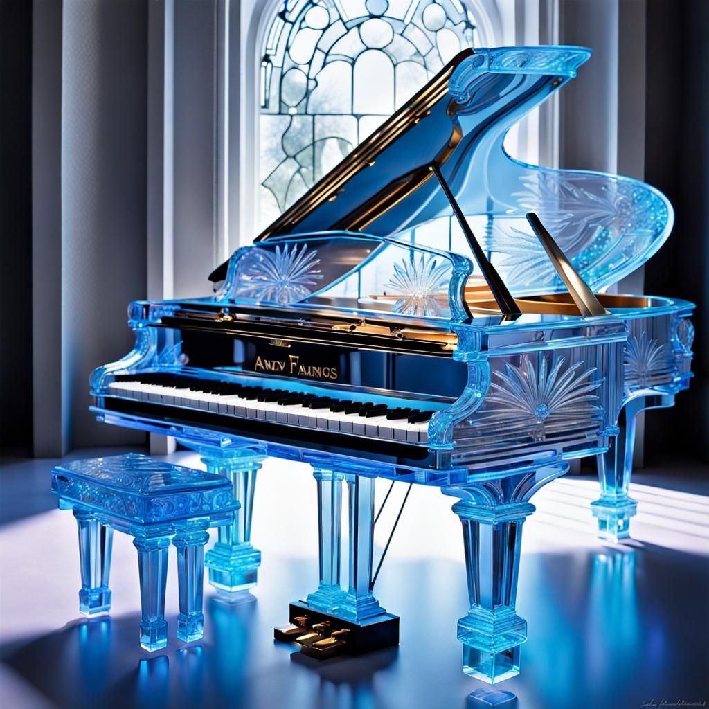 A beautiful 3d photorealistic hyperrealisric elaborate ultra detailed iceblue transluscent clear crystal ...  by @AMaZeN1227755