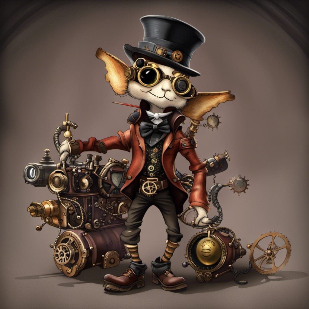 Steampunk stingy jack - AI Generated Artwork - NightCafe Creator