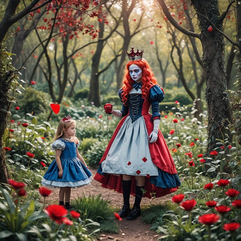 Alice in wonderland meets the red queen