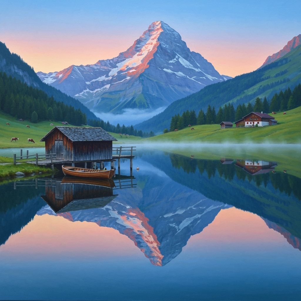 Alpine morning - a quiet start