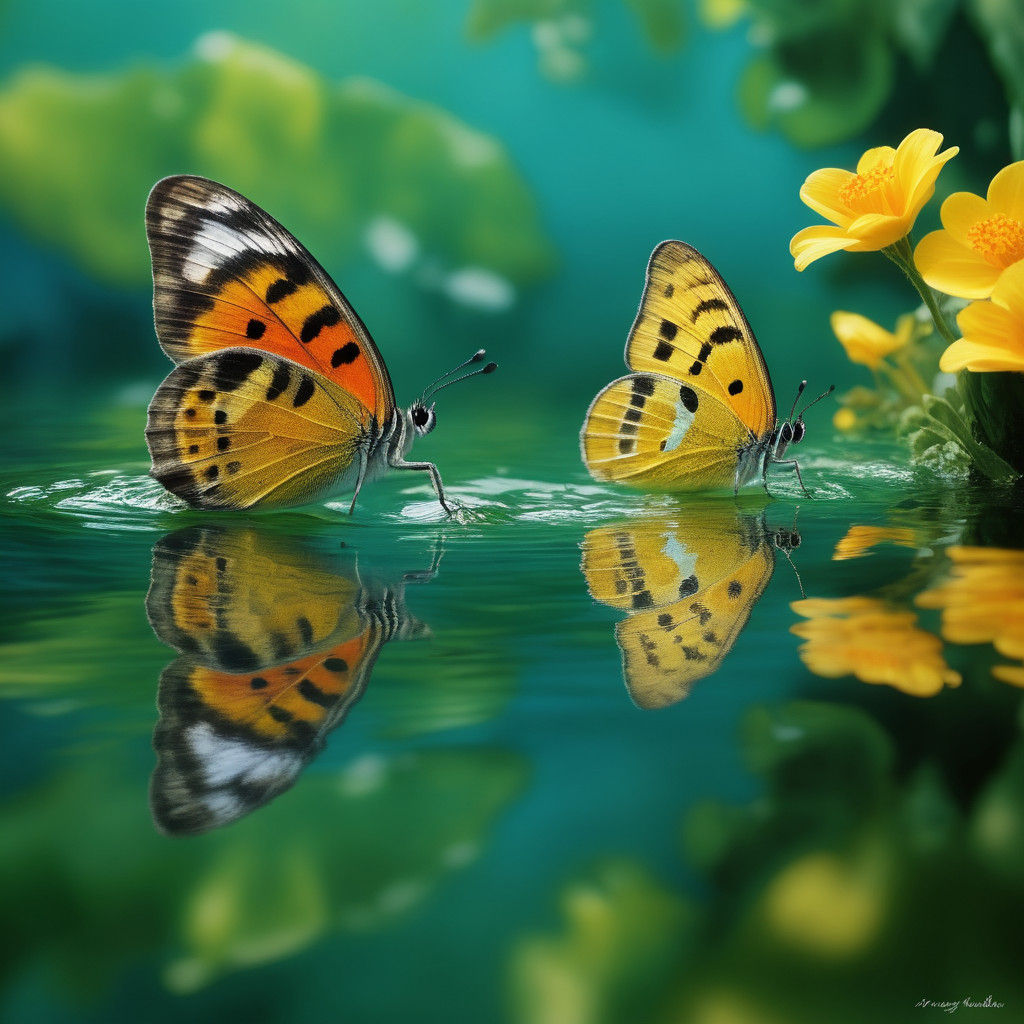 Crie uma imagem de um rio com pedrinhas e com água cristalina onde podemos observar os peixes nandado e na beira um lindo jardim verde, com...