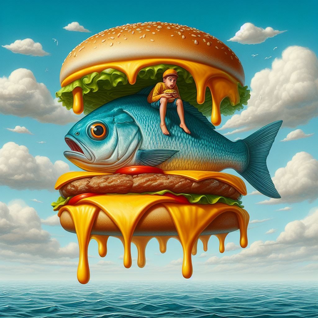 The great fish burger - AI Generated Artwork - NightCafe Creator