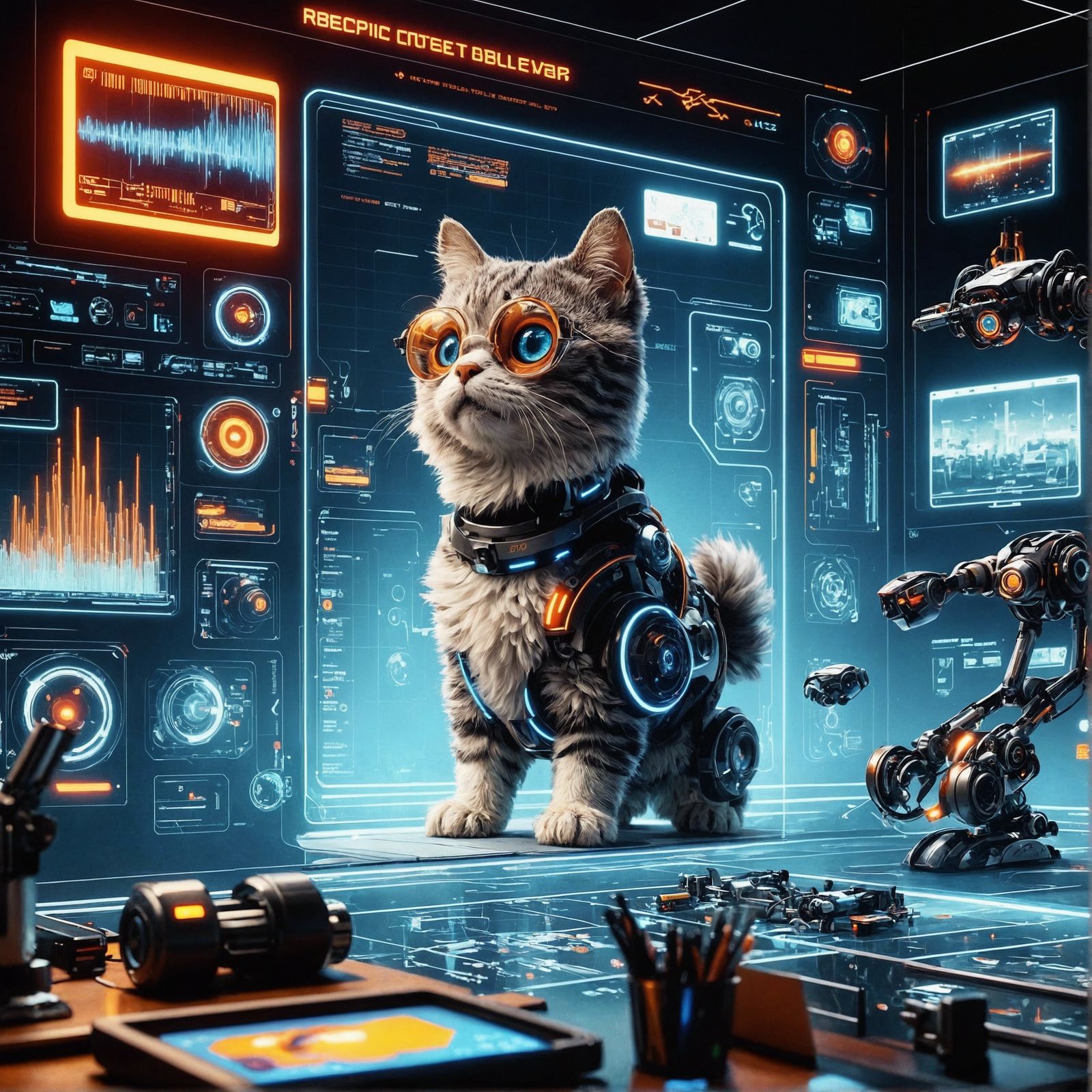 Robotic kitty in the making...
