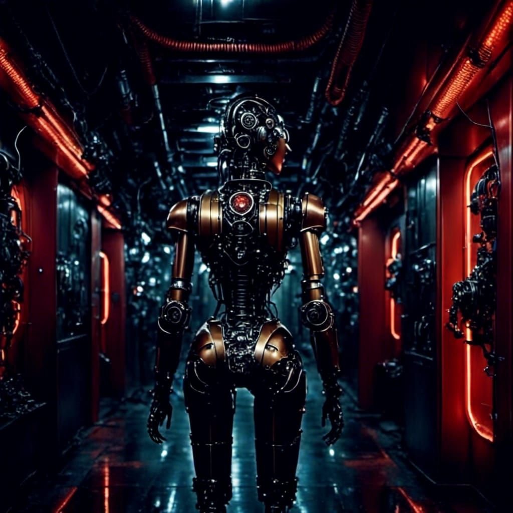 Dark Corridor 616 ⚙️ Biopunk Cyborg in Factory ⚙️ Combo Creation