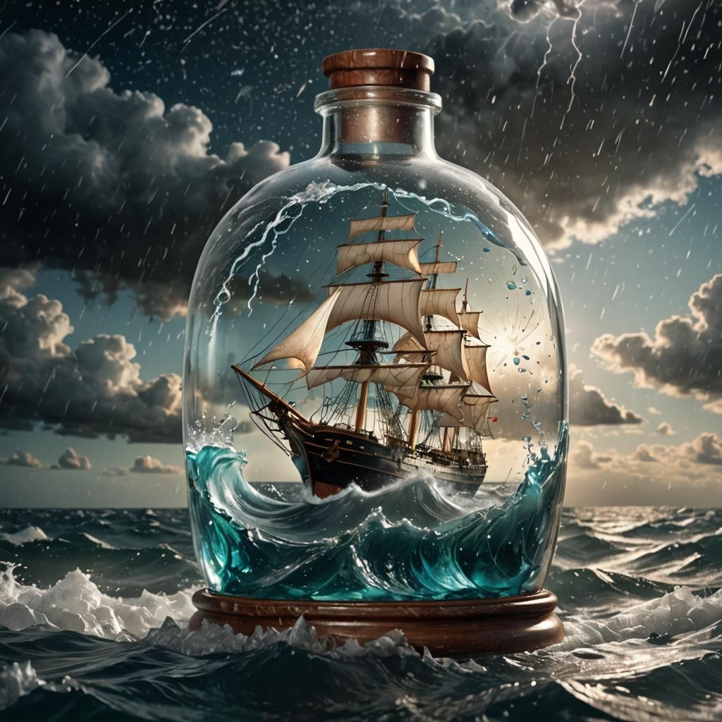 ship in a bottle  by @Lady on Fire
