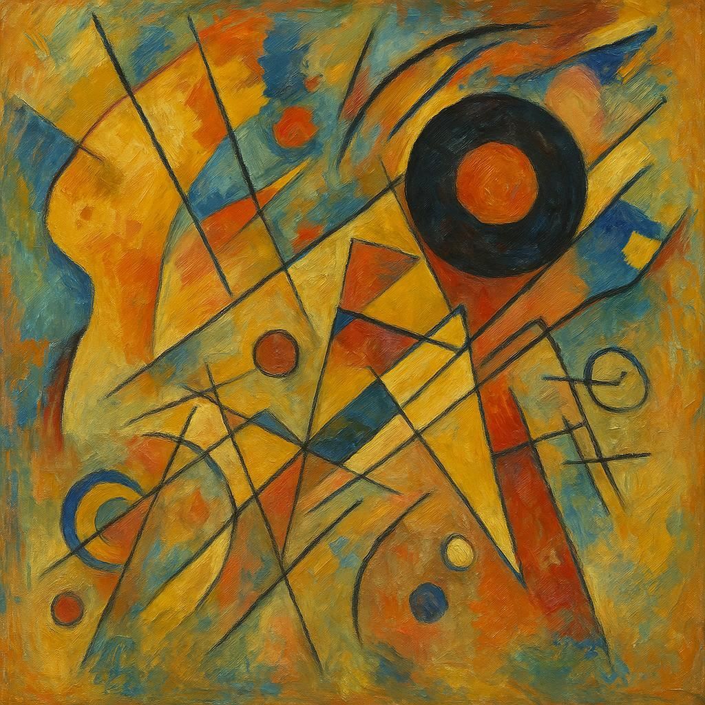 Music - a painting in the style of Kandinsky