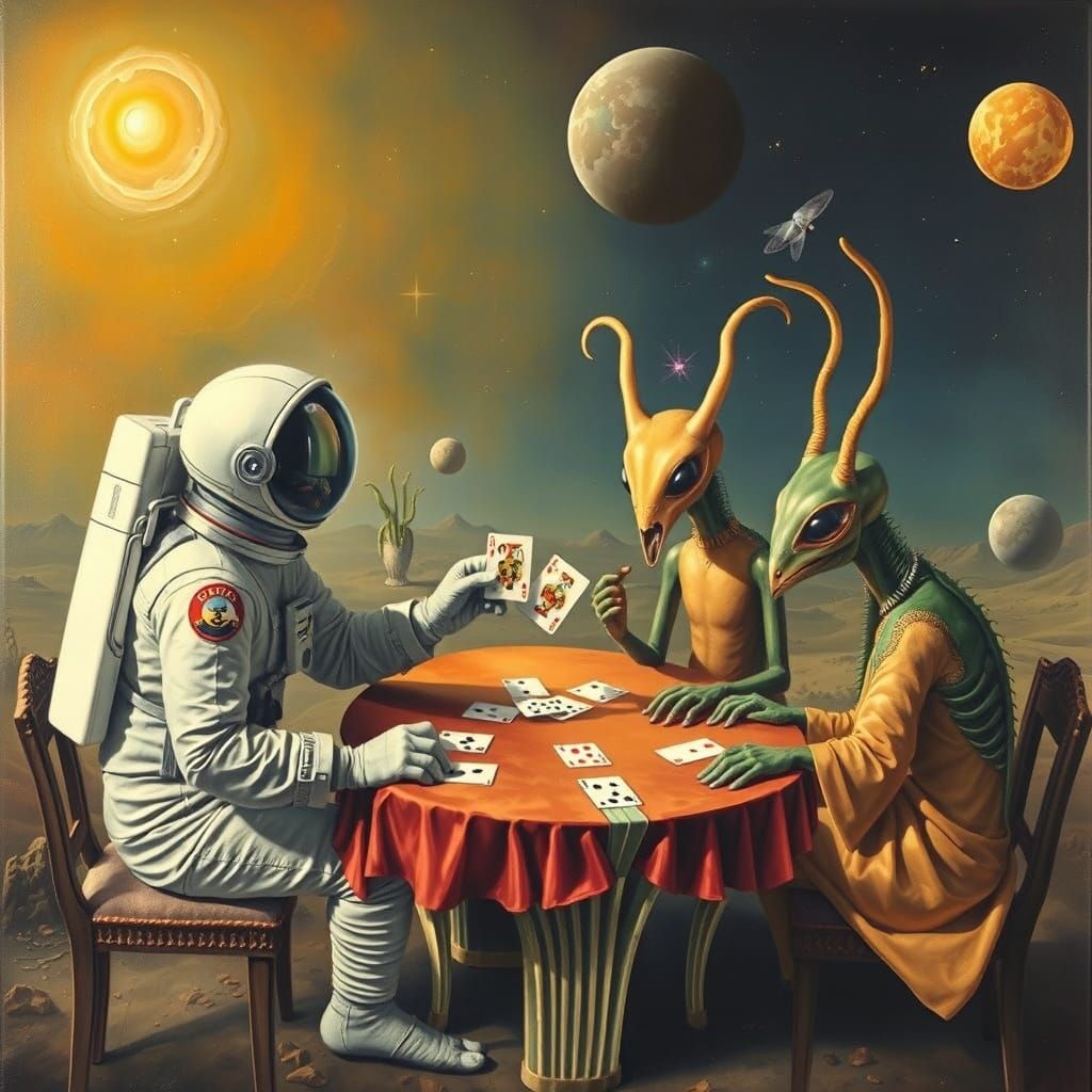 Intergalactic card game  by @undefined