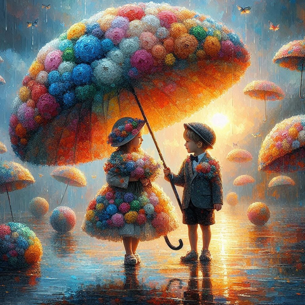 Flowery Umbrella