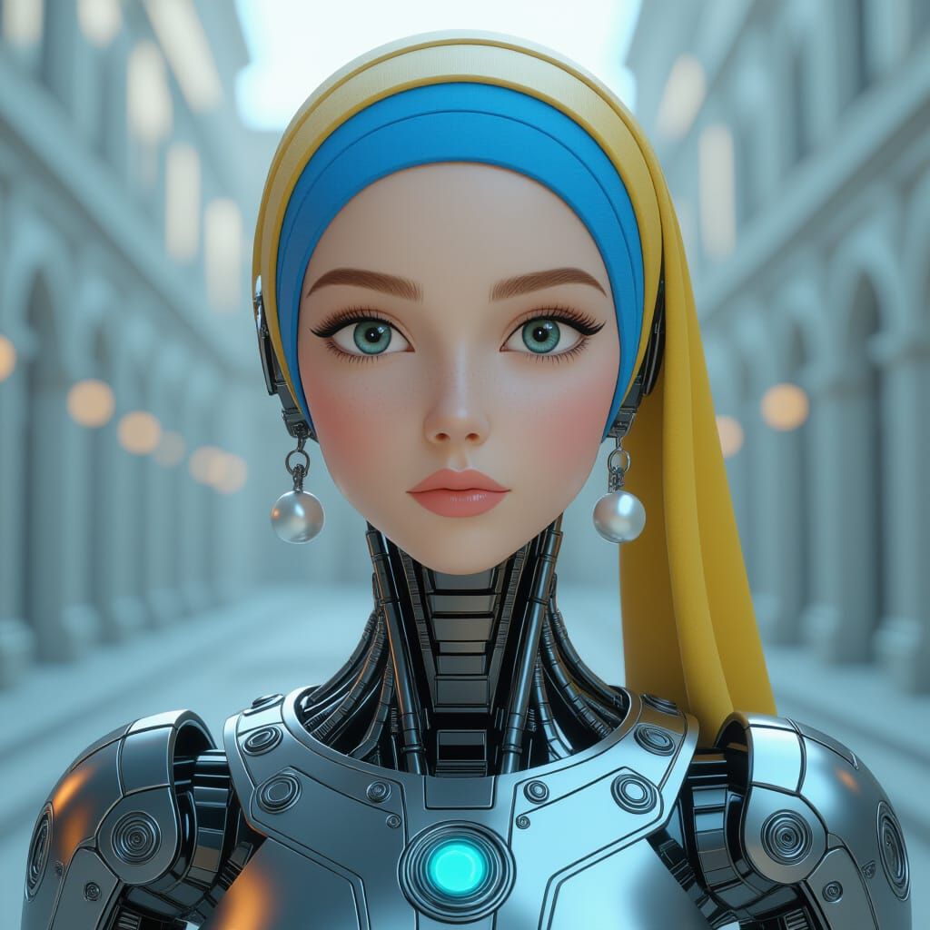 The Future Girl with the Pearl Earring  by @Shoshannah