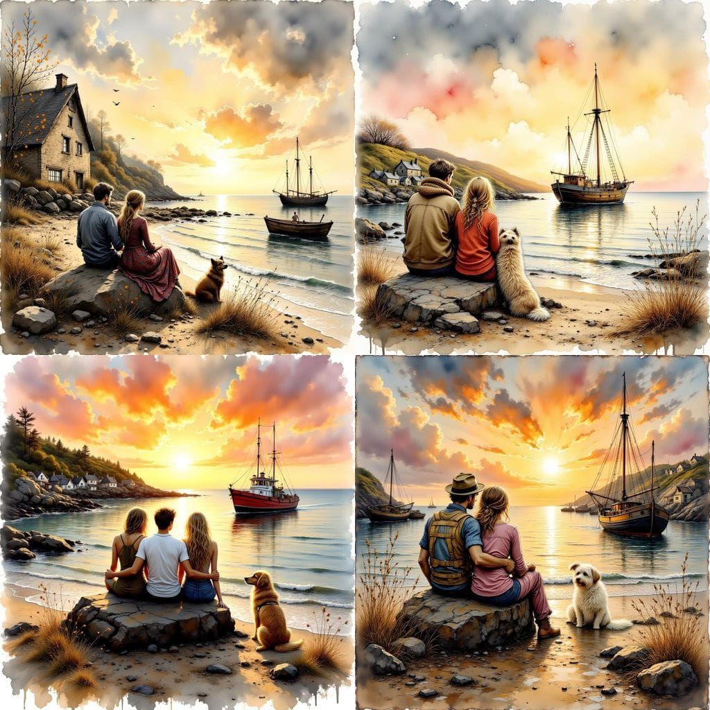 We rented a lovely sea-side cottage