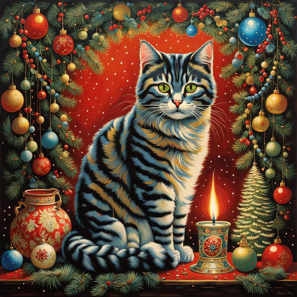 Christmas Cat   by @Etolane