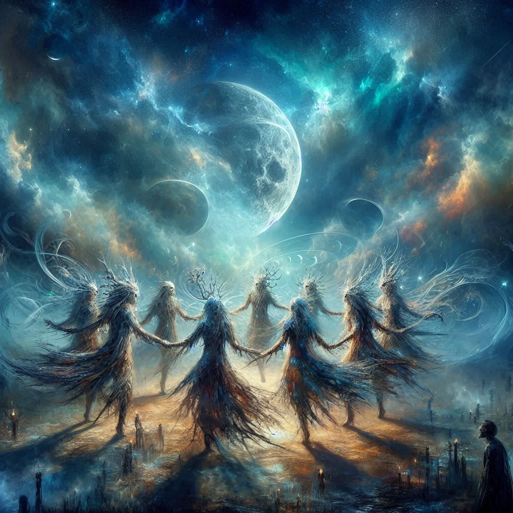 The Akelarre, mystical and dreamlike gatherings where witches, spirits, and ancient forces unite under the moonlight. A ...