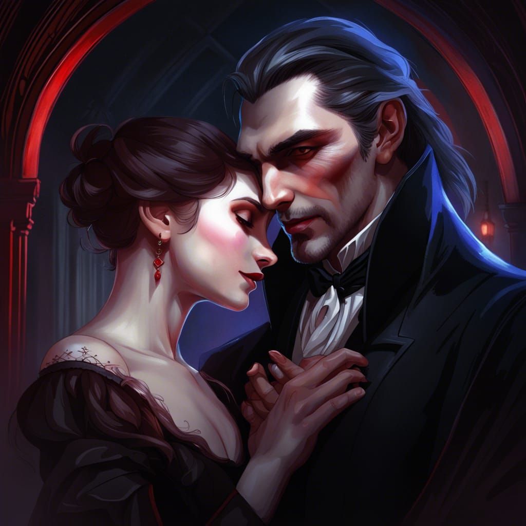 Count Dracula & Mina Harker - AI Generated Artwork - NightCafe Creator