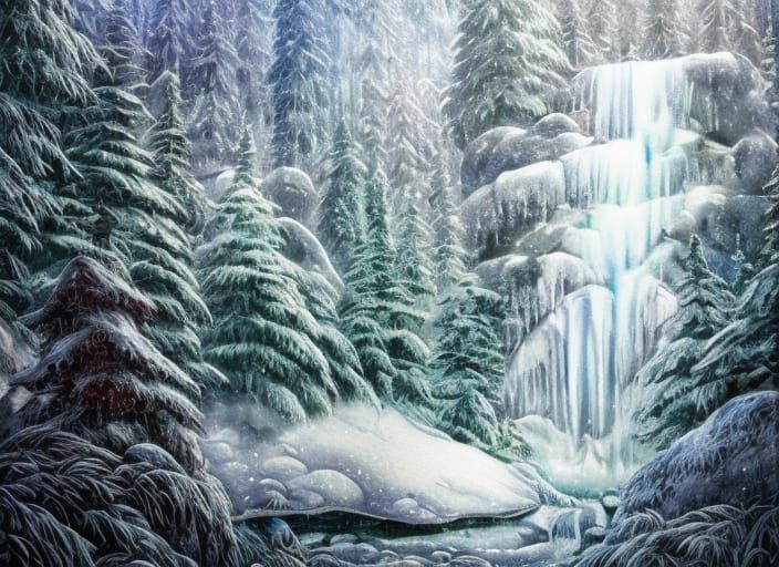 Frozen Waterfall