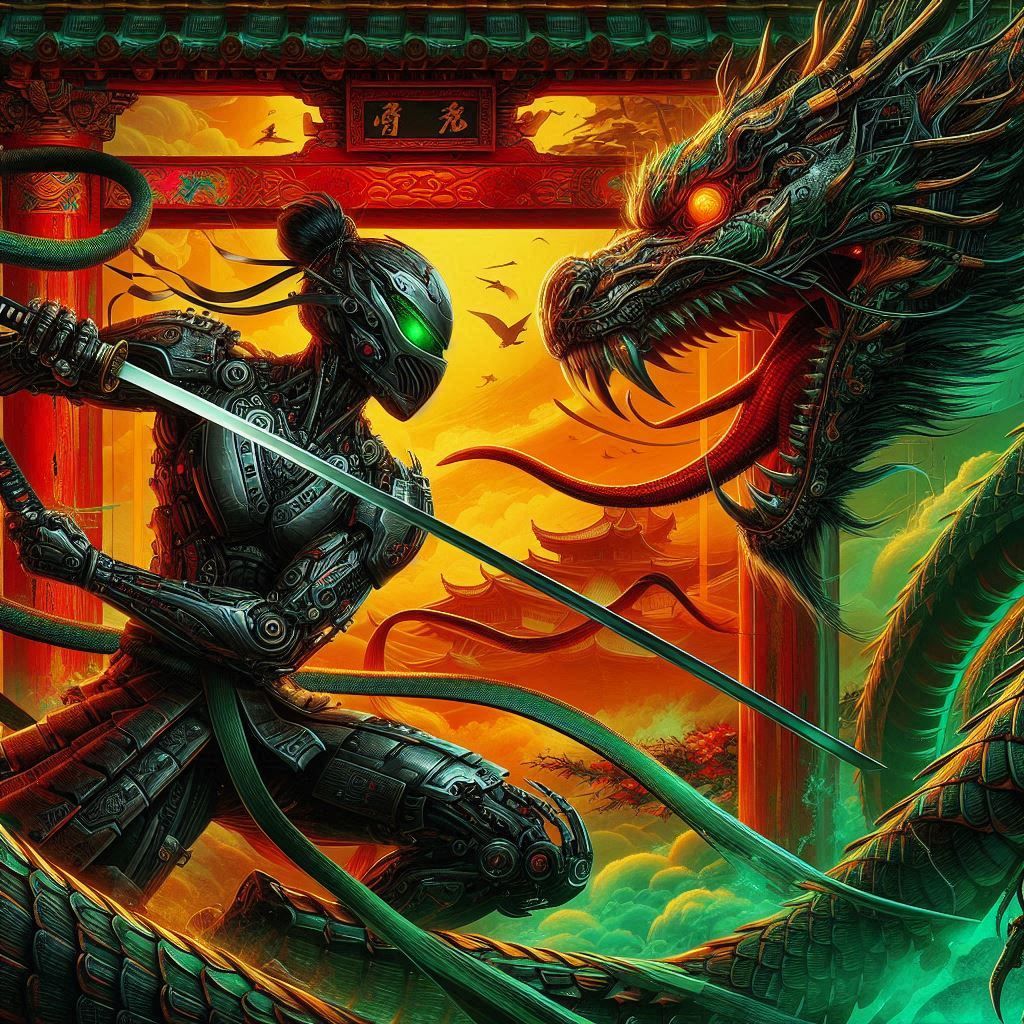 Silkpunk biomech battle