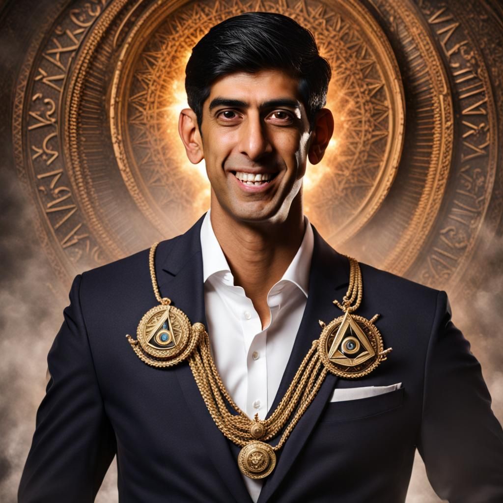 Rishi Sunak joins the Illuminati - AI Generated Artwork - NightCafe Creator