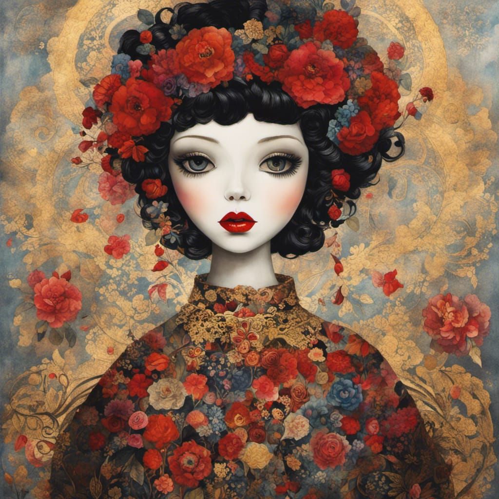 Floral doll