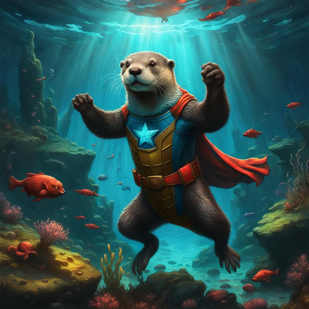 Super Otter  by @Caroline