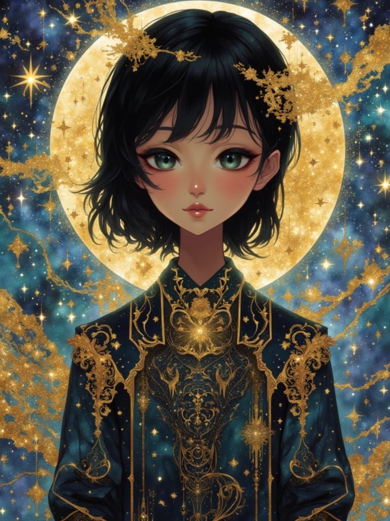 Portrait <lora:Melancholia:1.0><lora:Star-Pocket:1.0>