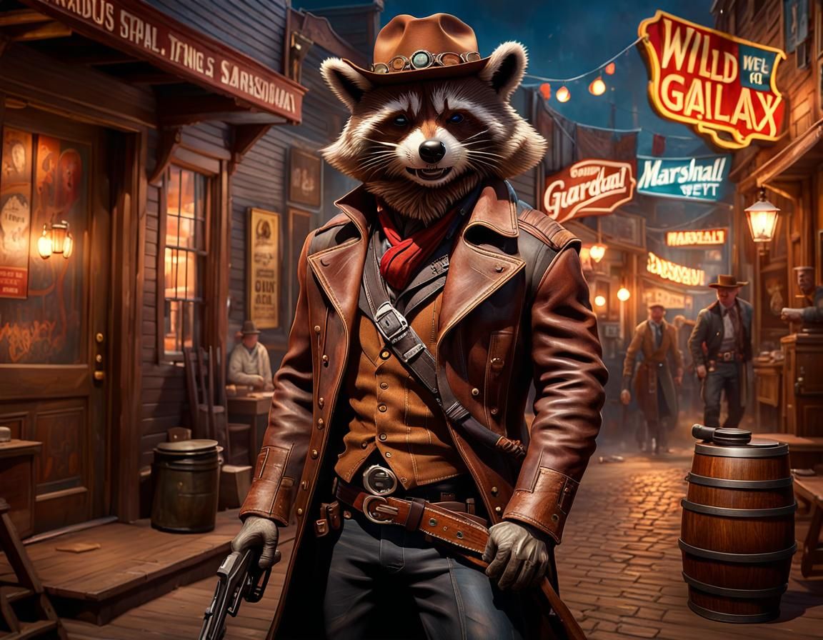 Western Marshall Rocket Raccoon  by @MordecAI