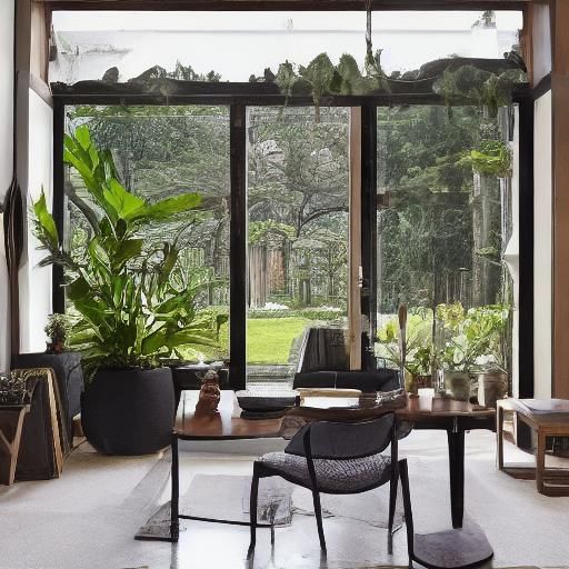 Orchids in Ink: A Surreal Chinese Painting