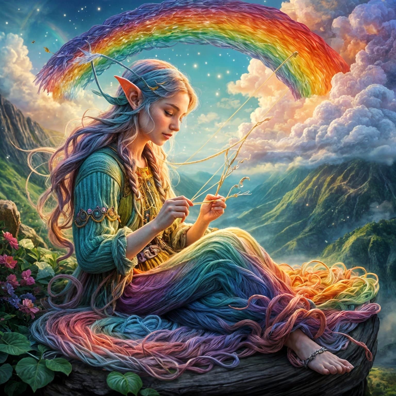 I make my own rainbows