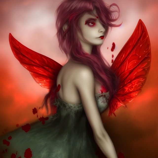 Blood Fairy - AI Generated Artwork - NightCafe Creator