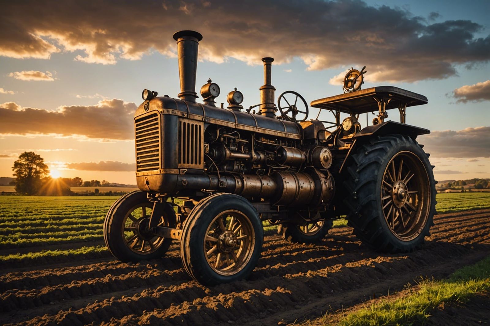 steampunk tractor - AI Generated Artwork - NightCafe Creator