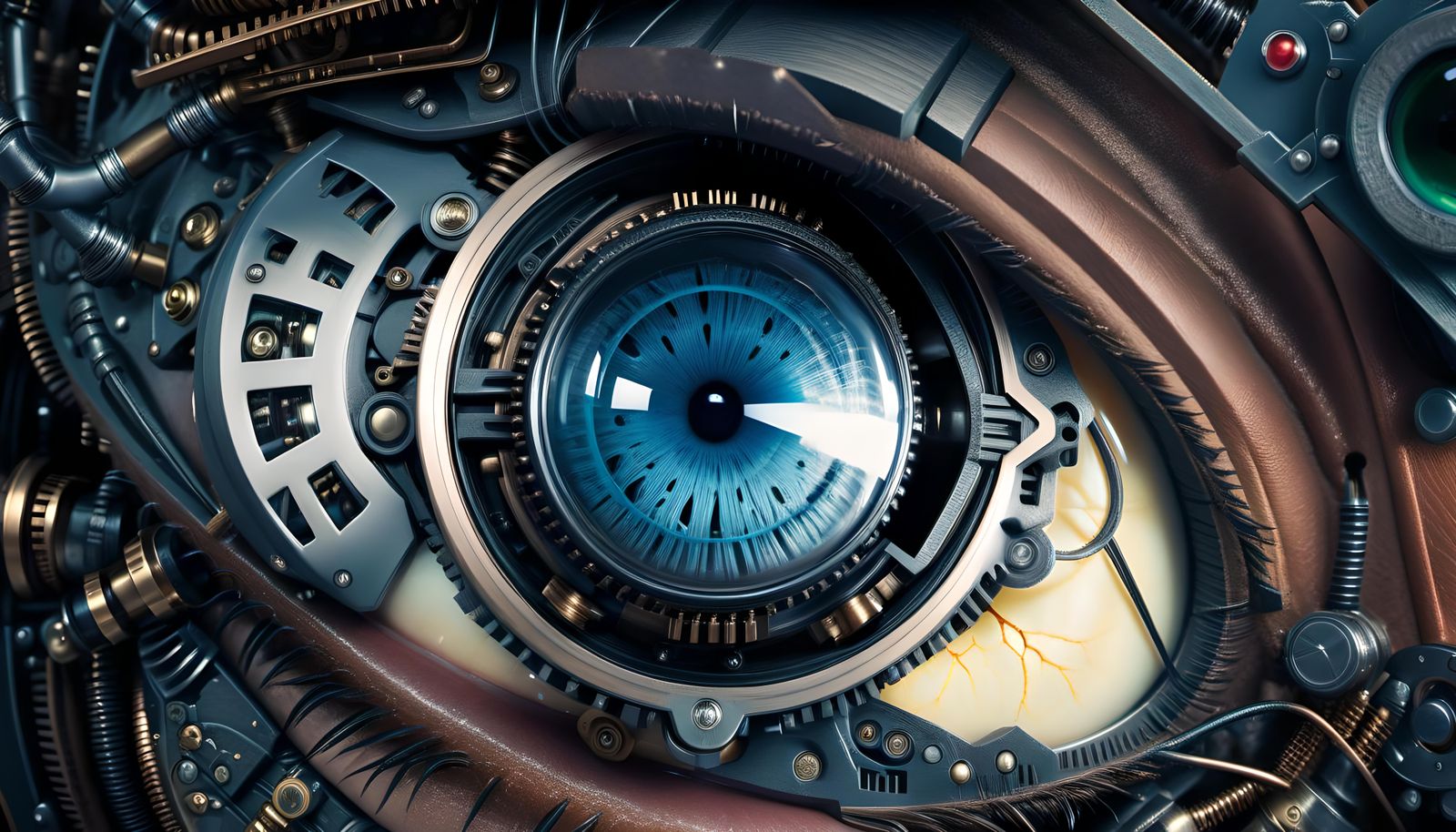 Close Up Of A Dieselpunk Mechanical Eye (Continued)