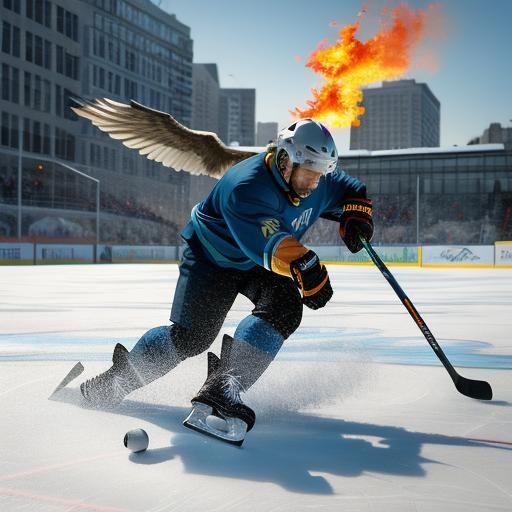 Emoji Mashup: Hockey, Angel, Duck, Dinosaur, Fire