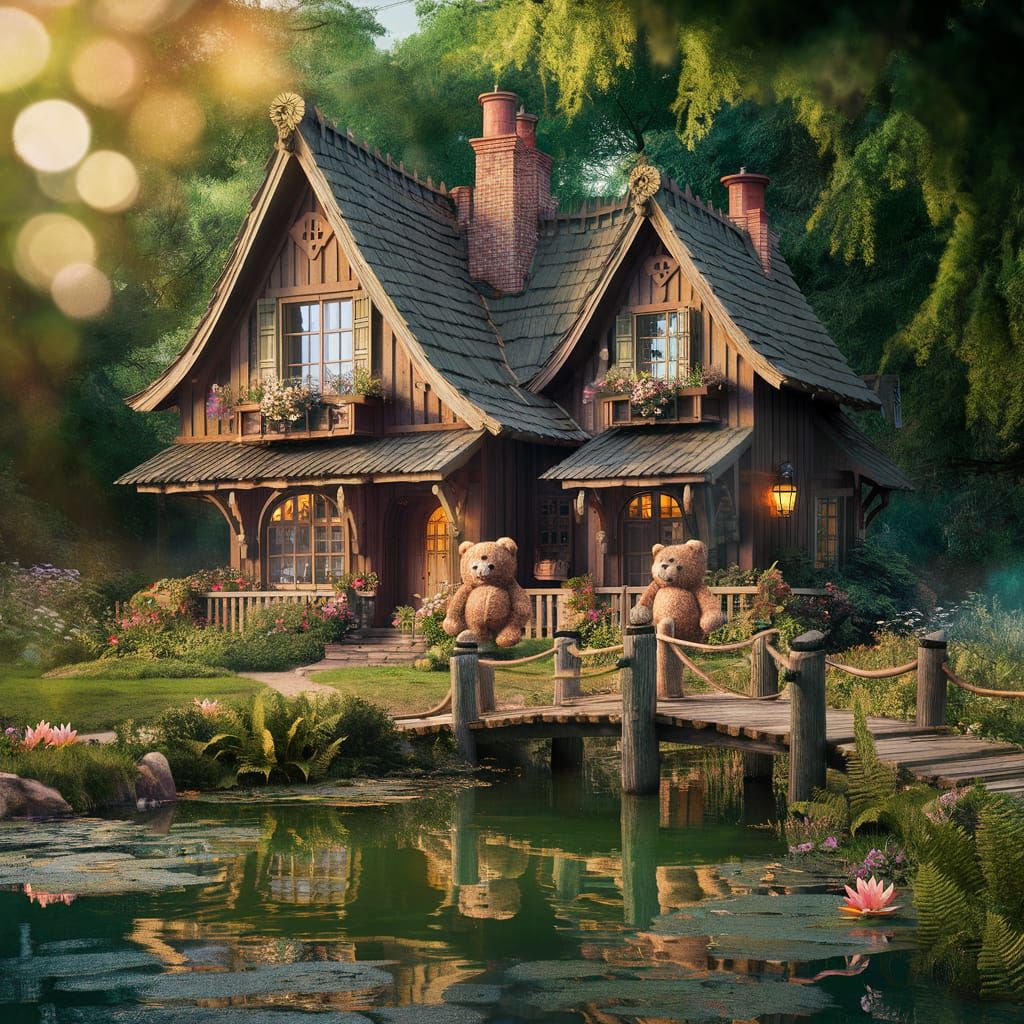 ADORABLE TEDDY BEAR HOUSE.