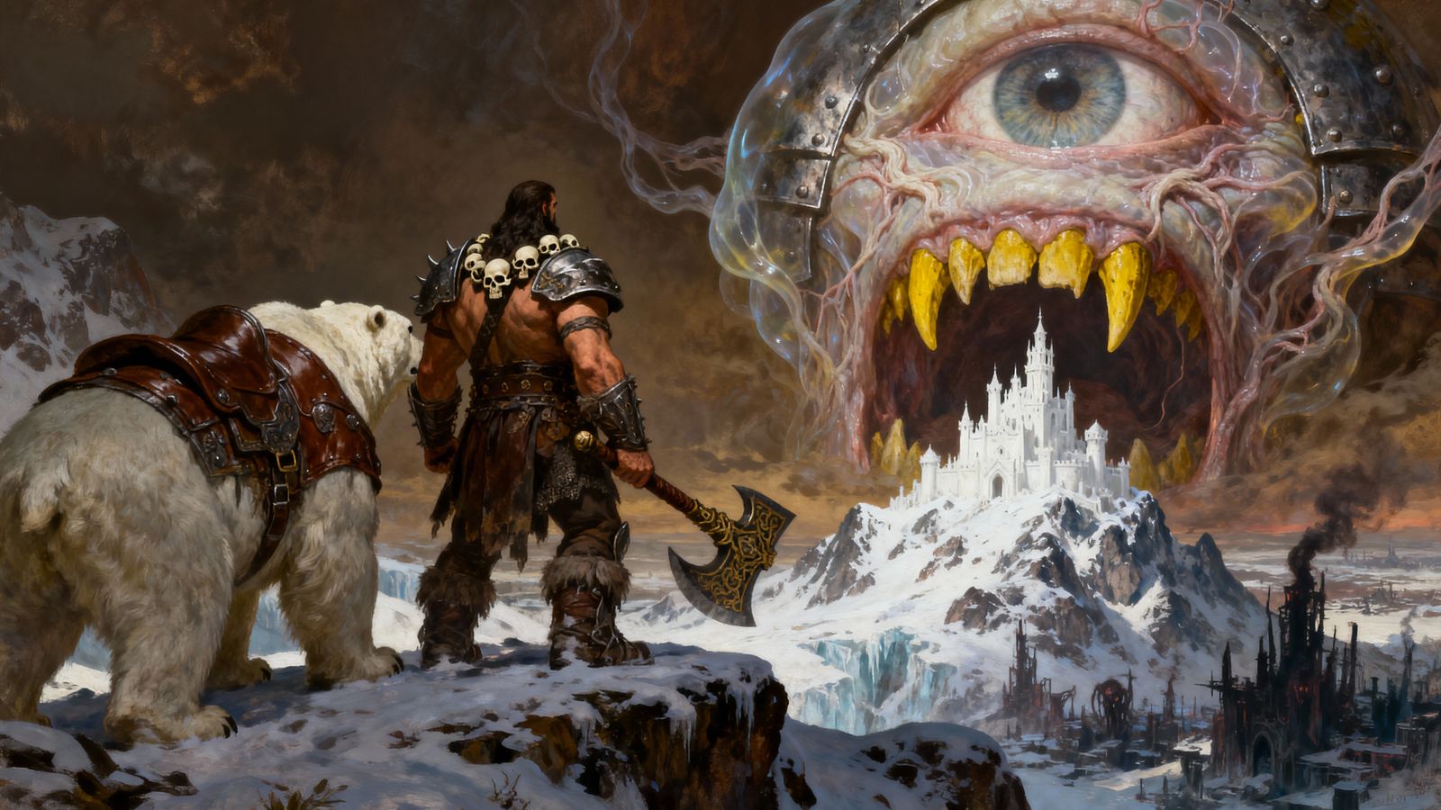 Kondar the Bold Going after Sinister Bron Argoth the Norther...