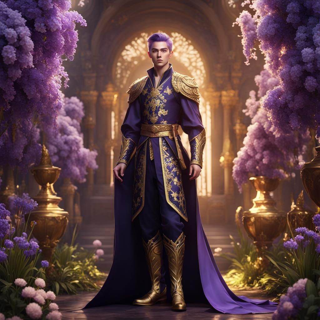 Purple flower prince