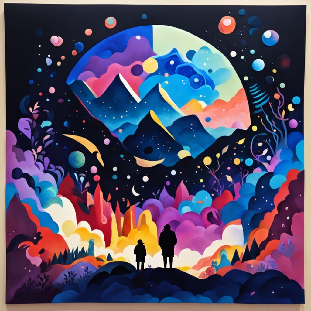 Gouache, infinite universality   by @Prioress